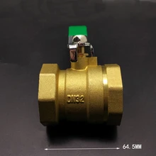 DN32 1-1/" BSP Женский средний корпус латунный шаровой клапан вода газ с ручкой