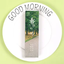 30 шт./упак. свежая Весенняя поэтическая бумажная Закладка с картинками закладки с животными рекламный подарок канцелярские принадлежности две закладки для заметок