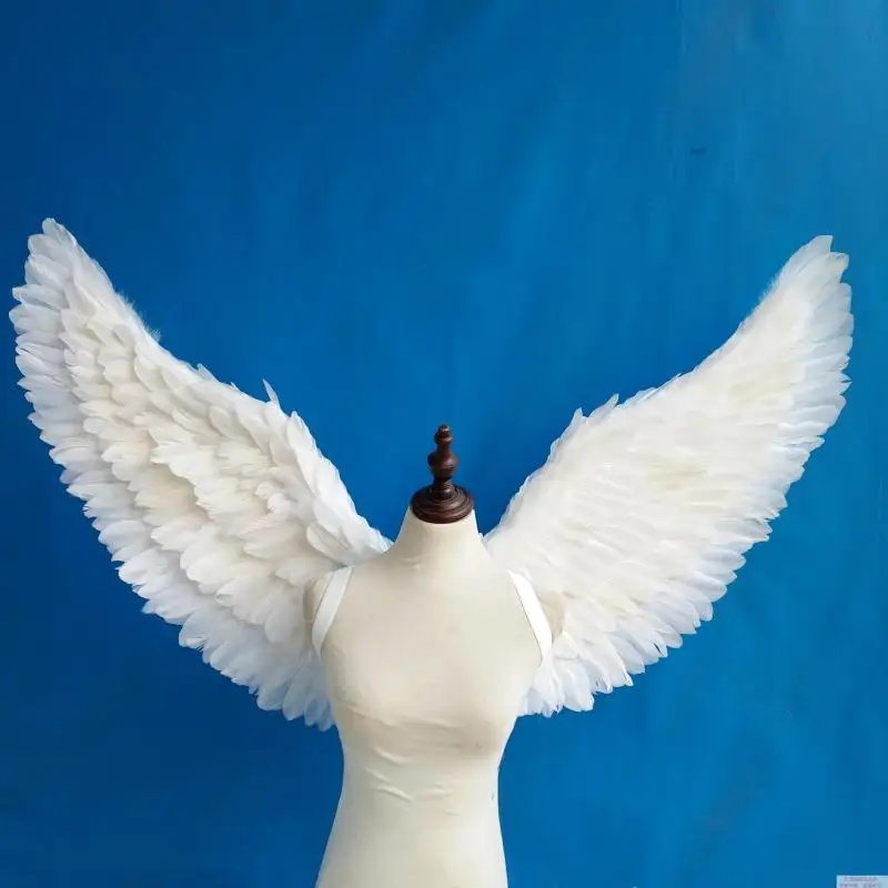 

New arrive High quality Angel feather fairy wings Wedding Bar Stage show decorations Halloween COS props Pure handmade EMS