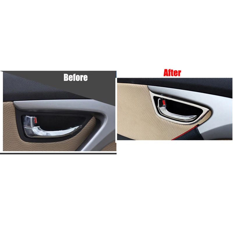 Для Hyundai Elantra 2012 2013 2014 2015 Автомобильный декоративный стикер для интерьера из
