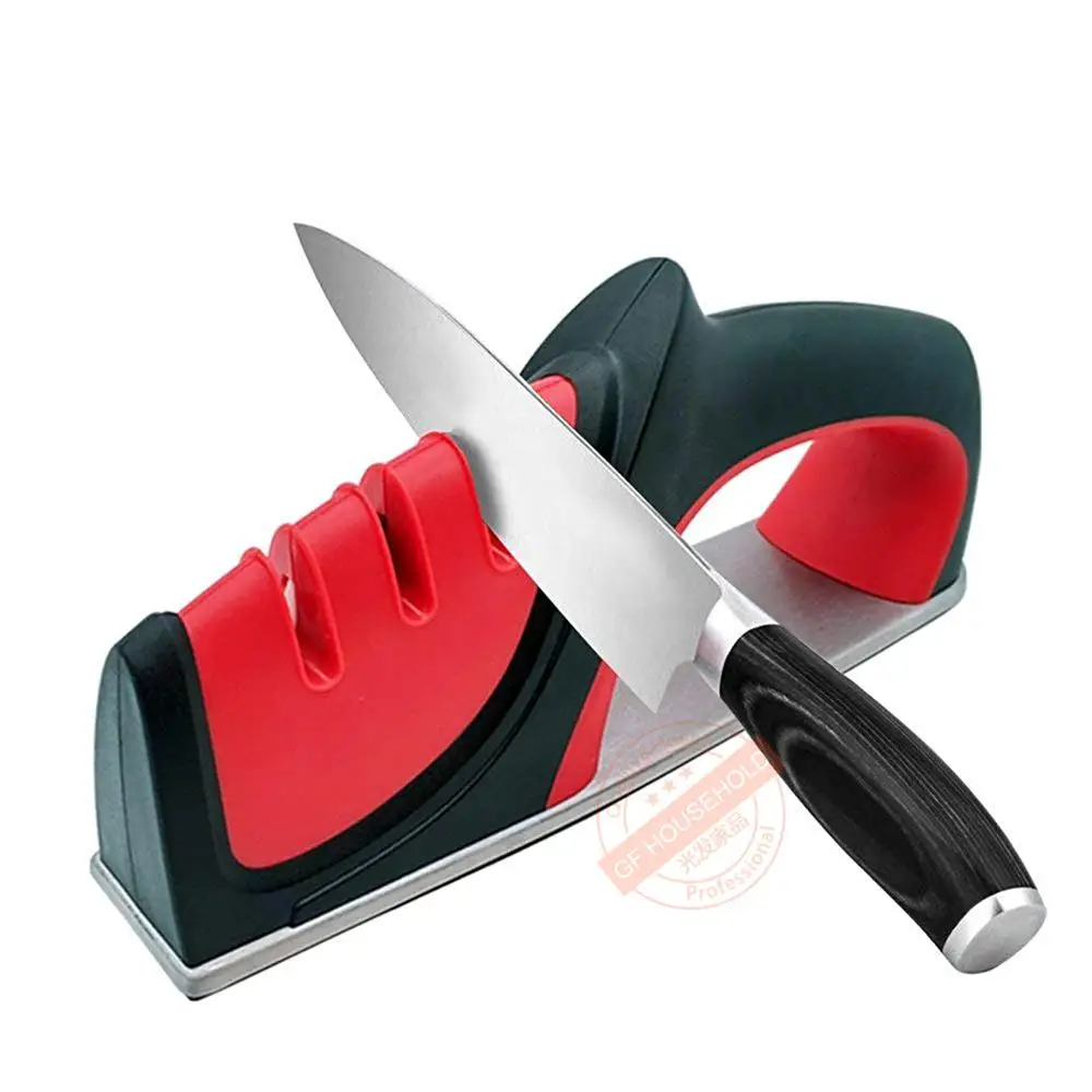 Ножи точилка-3-ступенчатый Ножи инструмент для заточки помогает восстановить, восстанавливать и полировать, лезвия для Керамика, прямые, фруктов, с карманами