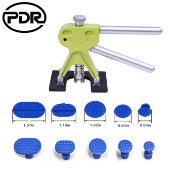 

PDR Car Repair Tool Hand Tool Set Hardware Woordworking Tool Dent Lifer with 10pcs Glue Tabs Dent Lifter for 1-7cm Hail Removal