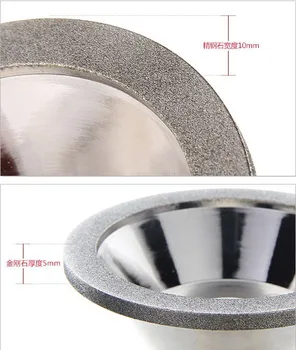 

Free shipping of 1pc high quality 100# 100D*10W*5U*20H*35T alloy wheel bowl diamond grinding wheel for alloy blade sharpening