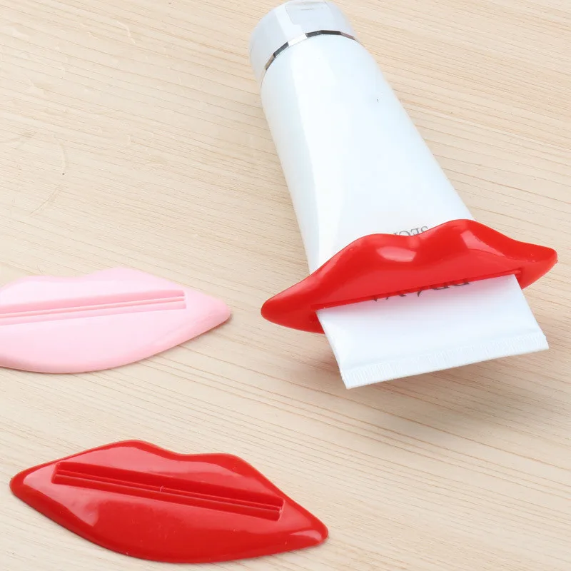 

1pc Sexy Hot Lip Kiss Bathroom Tube Dispen ser Toothpaste Squee zer Toothpaste Tube Squee zer Random Color