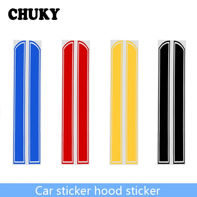 CHUKY 1 шт. крышка капота двигателя полосатые наклейки автомобильные для Honda Civic