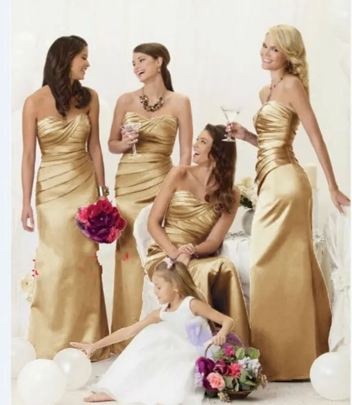 Popular Gold Bridesmaid DressBuy Cheap Gold Bridesmaid Dress lots from