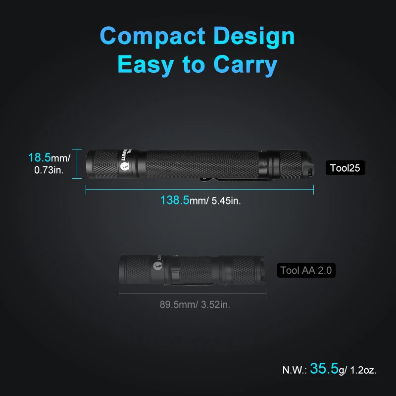 Lumintop Tool25 фонарик двойной AA версия для инструмента Nichia 219CT/Cree XP L светодиодный 3