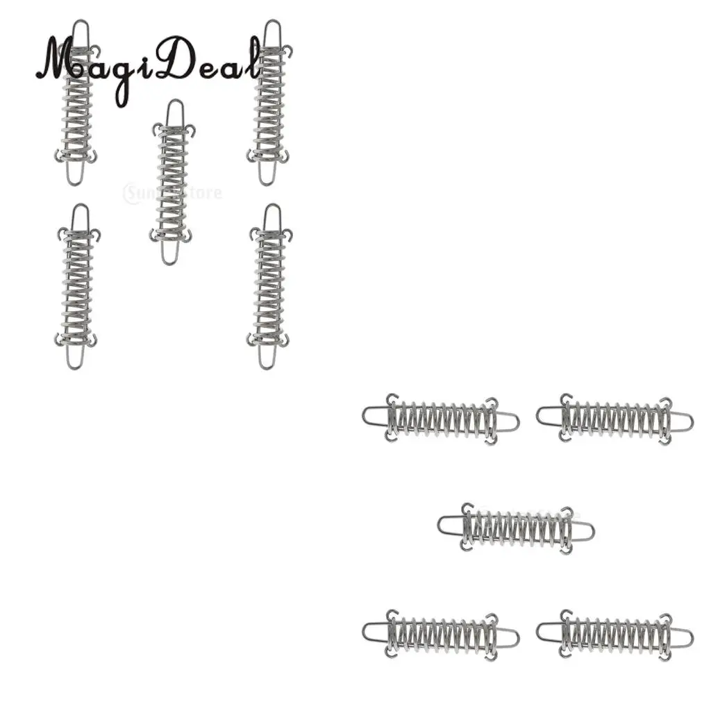 MagiDeal Hot Sale 10 Pieces Stainless Steel Camping Awning/Tent Spring Tensioner/ Tightener