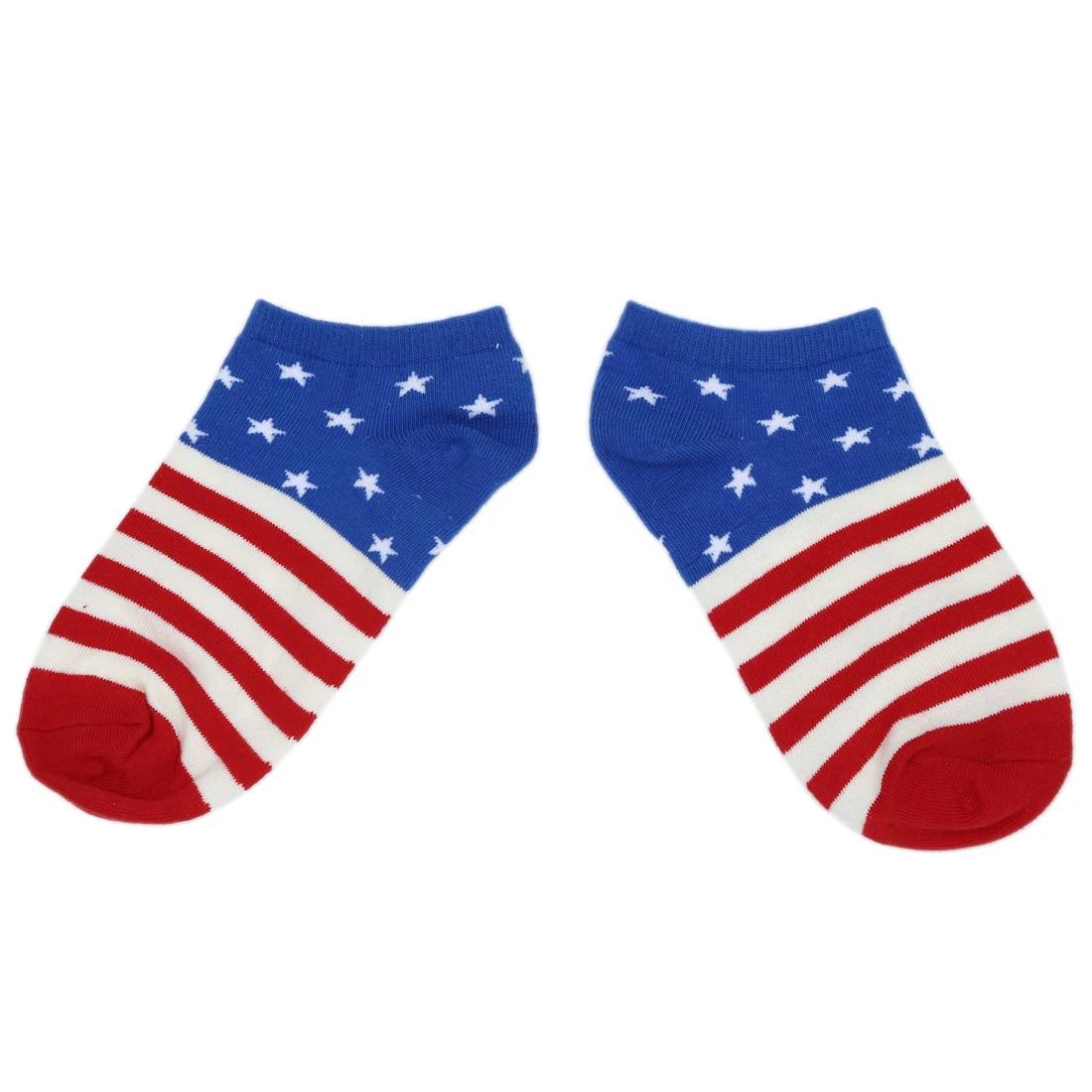 Горячая пара носков в полоску с флагом США и звездой для мужчин