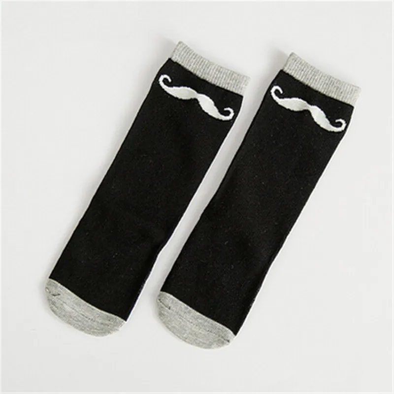 Носки для малышей Детские гольфы с рисунком и большим бантом, кружевные детские черно-белые носки гетры для маленьких девочек, детские хлопковые носки - Цвет: 2