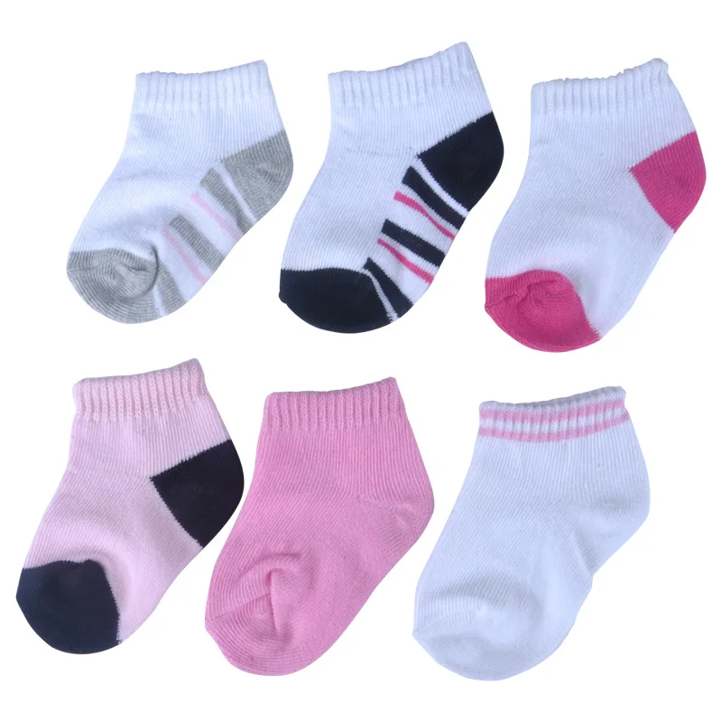 6 Pairs/Lot Cotton Unisex Baby Girls Socks Meias Infantil Newborn Boy