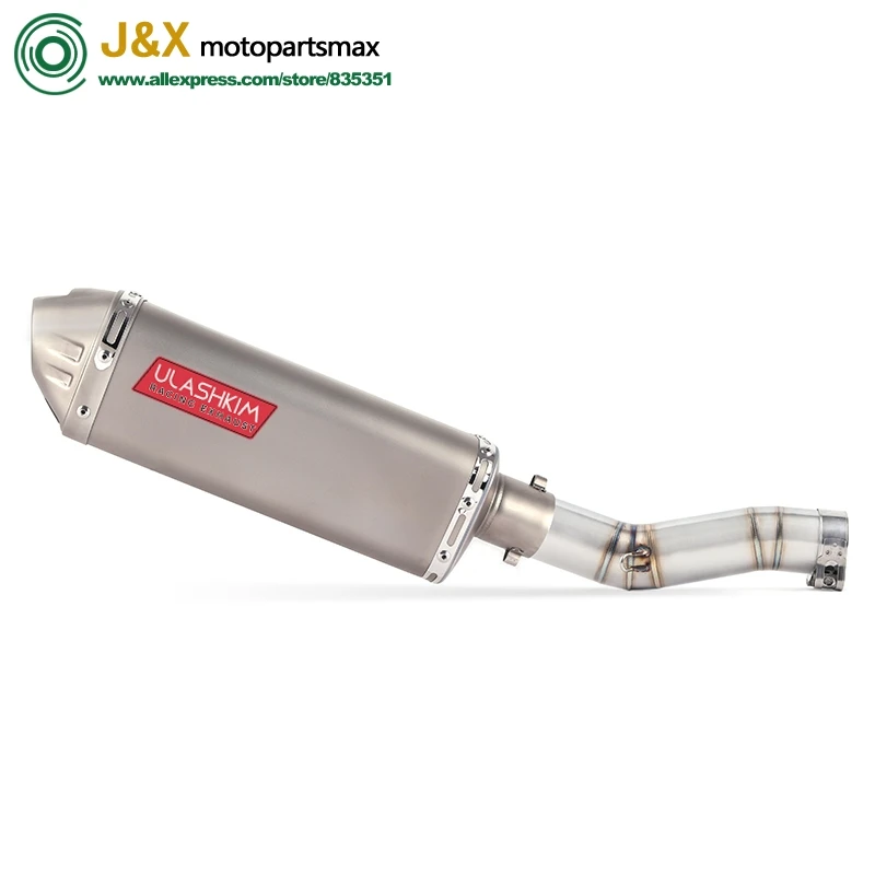 

Motorcycle Exhaust Muffler Full System Middle Link Connector Mid Pipe Slip On For suzuki GSX R600 R750 GSXR600 GSXR750 K7 2007
