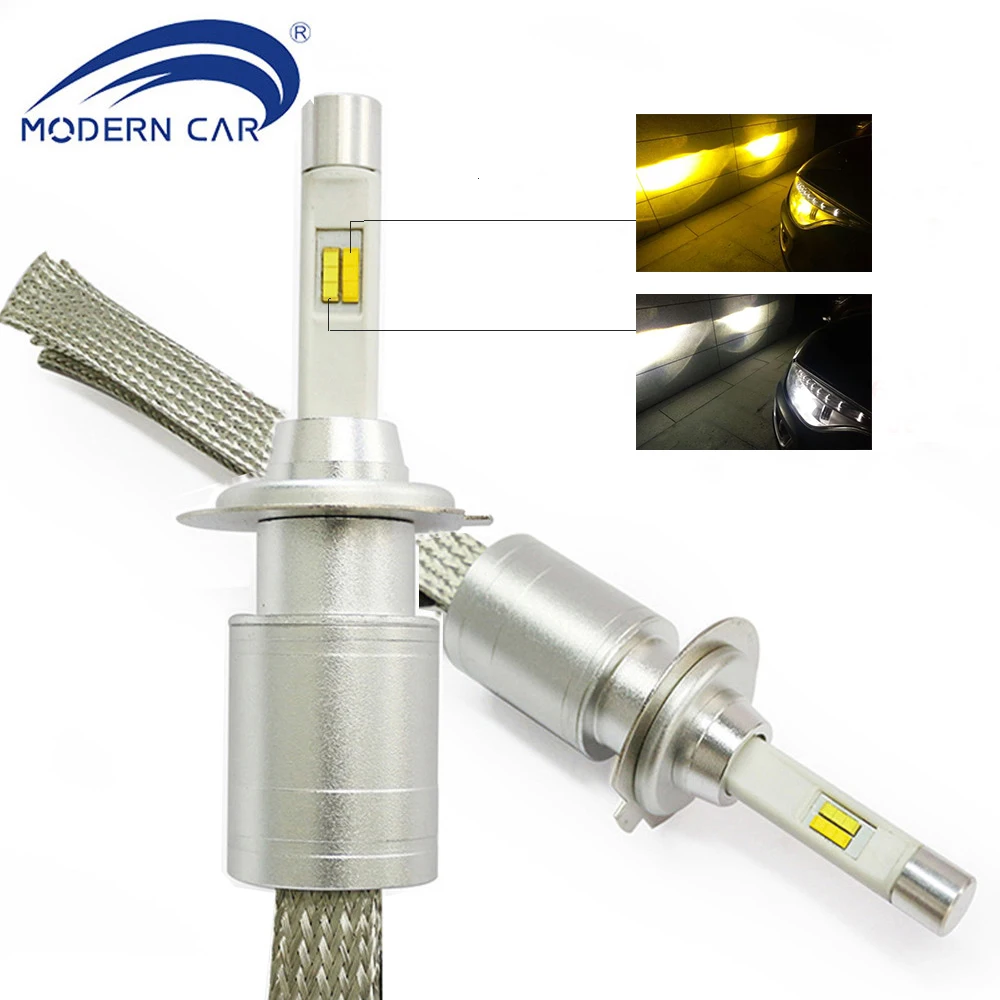 MODERN CAR LED Headlight Bulbs H7 H4 H1 H11 9005 9006 Car Front Fog Lamp Led