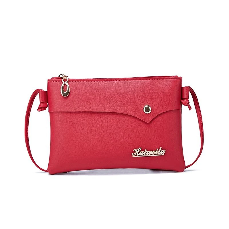 

Pure Color PU Ladies Beautiful Color Matching Multi-Function Fashion Fashion Messenger Bag Exquisite Teenage Girl Messenger Bag