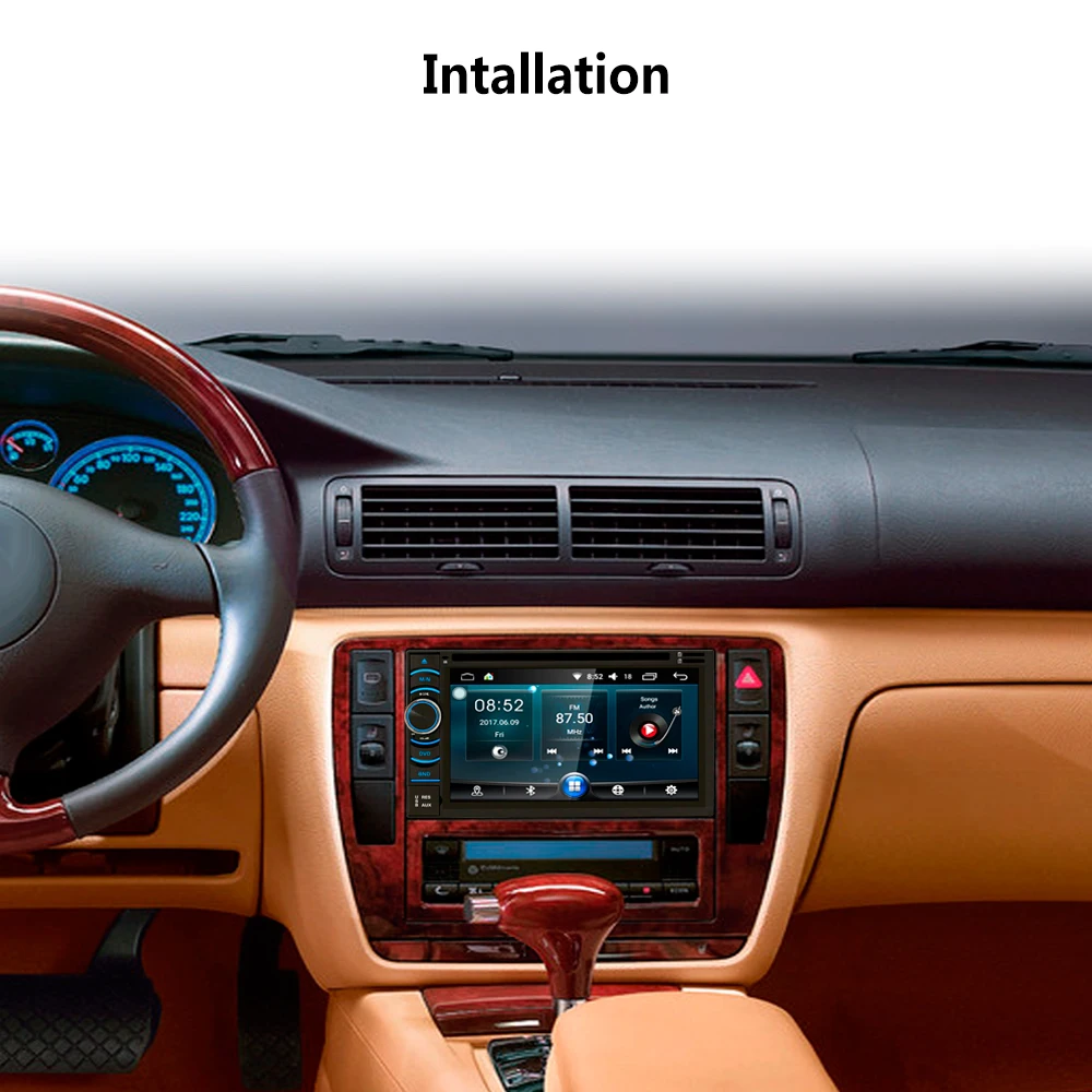 Best 2 Din Touch Car Multimedia DVD Player automagnitol Android 6.0 Car Radio Stereo GPS Navigation Bluetooth USB Audio Autoradio 3