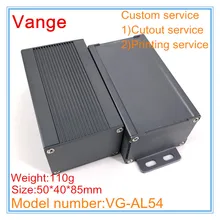 5 шт./лот железный серый цвет алюминиевый корпус 6063-T5 алюминиевые Чехлы «сделай сам» 50*40*85 мм для электронного дизайна