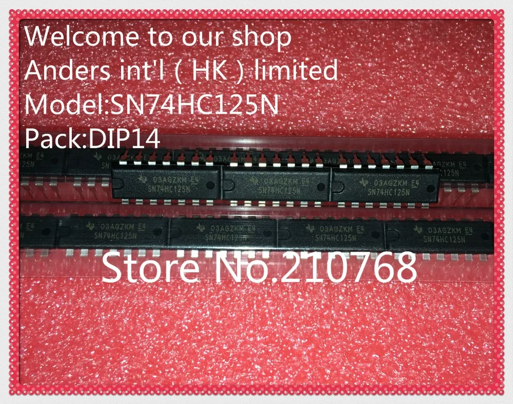 10x SN74HC125N DIP14 – Quad Buffer/Line Driver, 74HC125, DIP-14, Kompatibel Zu MC74HC125AN & Co.