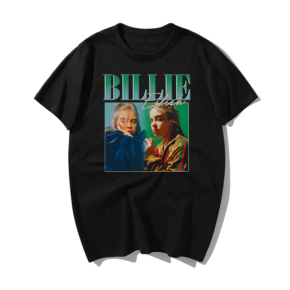 

Billie Eilish T Shirt Mens T-shirt Cotton Soft Tshirt 2019 Summer Men Short Sleeves Tshirt Harajuku Hip Hop T Shirt Men Clothes