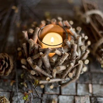 

Tealight Metal Lanterns Wood European Style Tealight Wooden Metal Lantern Wedding Decorative Lantern Modern Metal Lantern 6Z023