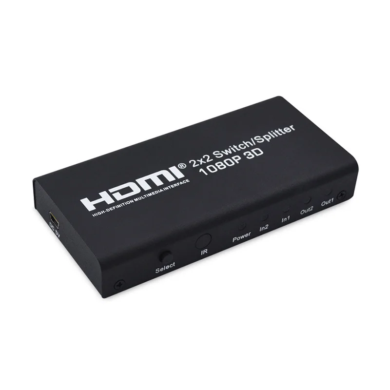 HDMI переключатель 2X2 разделитель 2 вход выход с дистанционным управлением