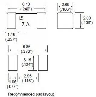 10 шт. в наборе Littelfuse жидкость Slow Blow SMD 1808 2.5A T 2.5A 125V 045202,5 предохранители для поверхностного монтажа