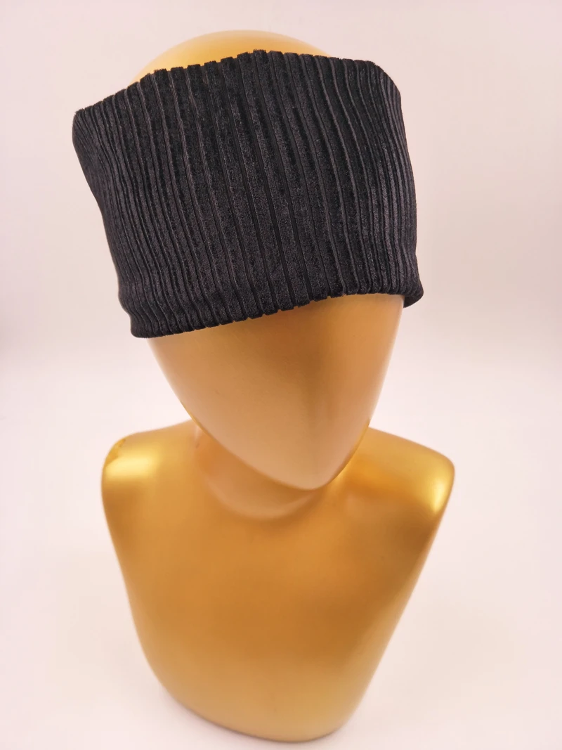 S17515 новые комплект эластичного бархата аксессуары для волос модные черные в рубчик головные уборы девушки ленты для волос оголовье для женщин