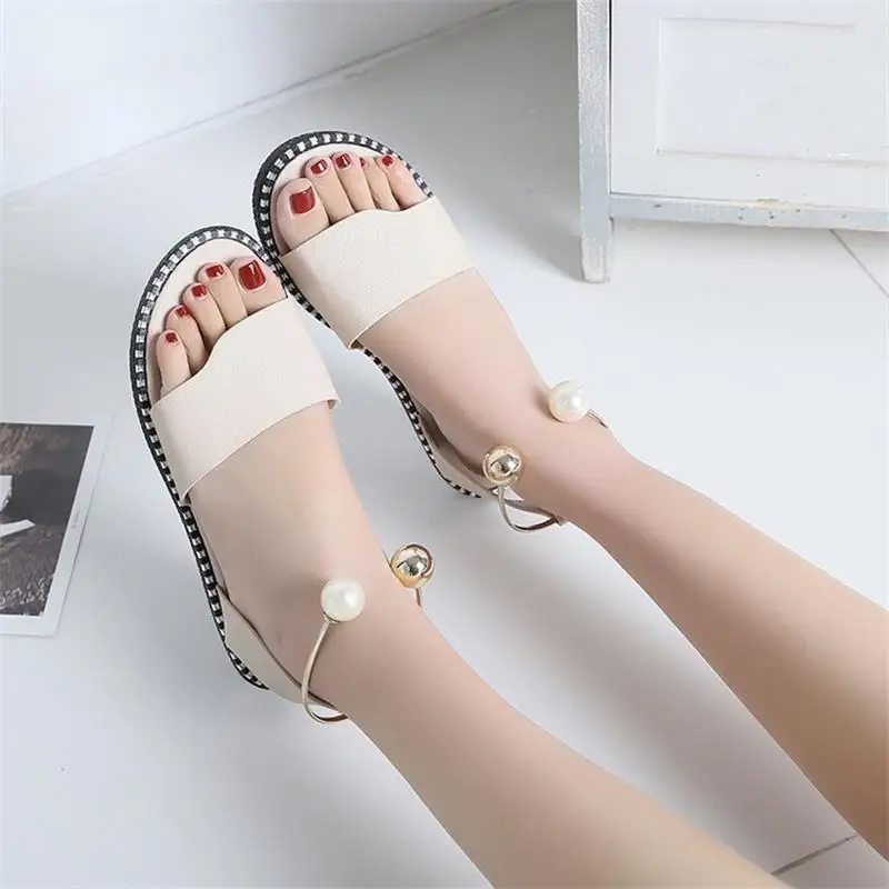 

2019 New Women Sandals Flip Flops Summer Fashion Rome Slip-On Breathable Non-slip Shoes Woman Slides Solid Casual Female Shoes