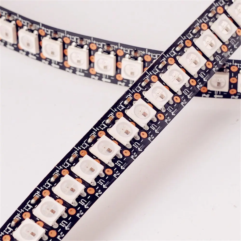 1 м белая печатная плата 144 пиксм ./м WS2811 IC 5050 RGB WS2812B Чип DC5V цифровой LED мечта цветная
