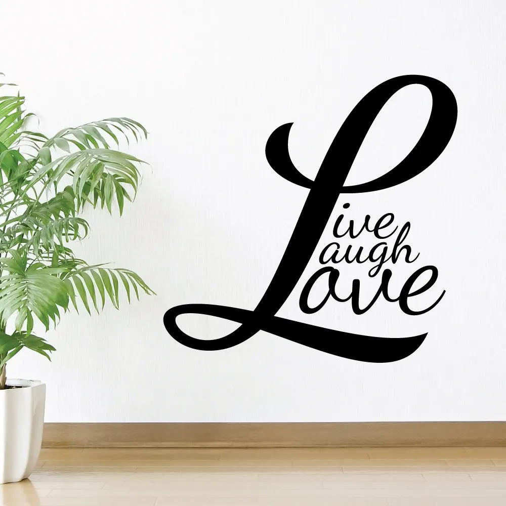 Live Laugh Love Home Wall Decal Wall Stickers for Living Room Bedroom
