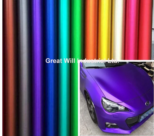 Matte Chrome Silver Vinyl Wrap Film Metallic Silver Satin Chrome Car Wrap  Covering With Air Release Size 1.52x20m/roll - Car Stickers - AliExpress