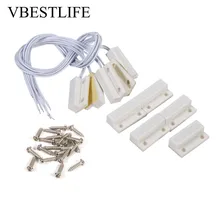 5pcs/Lot MC-38 Recessed Wired Door Window Sensor Magnetic Switch Home Security Safety Alarm System smarsecur mc 38 wired door window sensor magnetic switch home alarm system detector door open remider nc normally closed