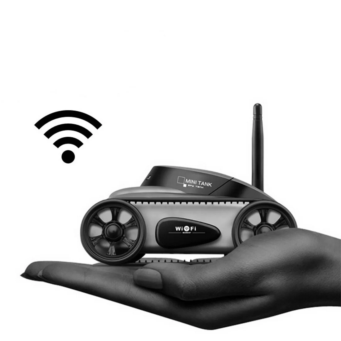Наружная охотничья камера wifi в режиме реального времени, приложение, управляемая тактическая мини гусеница Танк RC машина с 2-мегапиксельной камерой