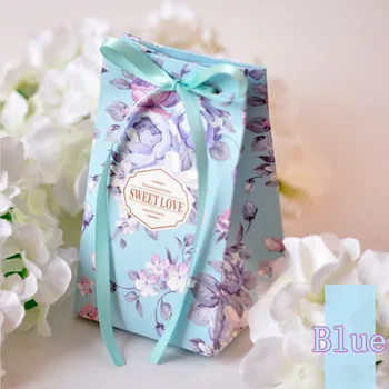 

free shipping fine floral patterned hand-held two methods paper wedding box, 150pcs/lot , TWD1-1
