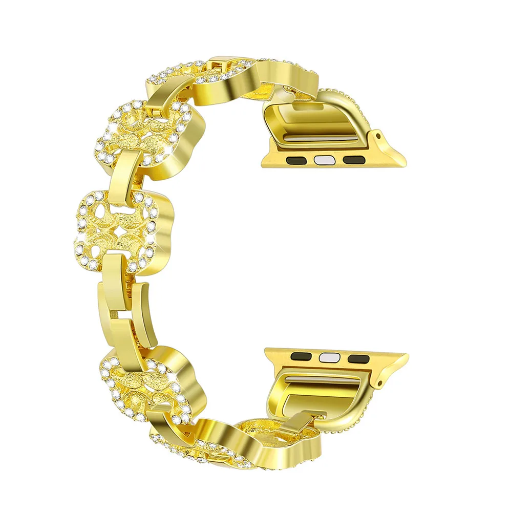 

for Apple Watch Band Luxury Women Bracelet Strap Crystal Diamond Stainless Steel Wrist Straps for iWatch Series 1 2 3