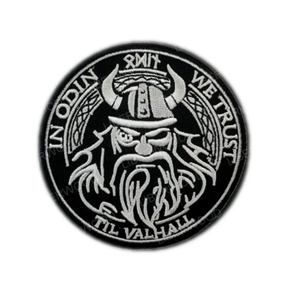 В Odin мы доверяем Viking God Wolf In God Till Valhall Hook тактическая Боевая нашивка, значок, аппликация для рюкзака