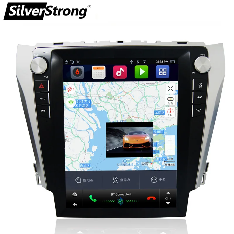 SilverStrong 12 1 ''ips экран Android7.1 32 ГБ Tesla автомобильный gps для Toyota Camry 2012 2015 поддержка JBL