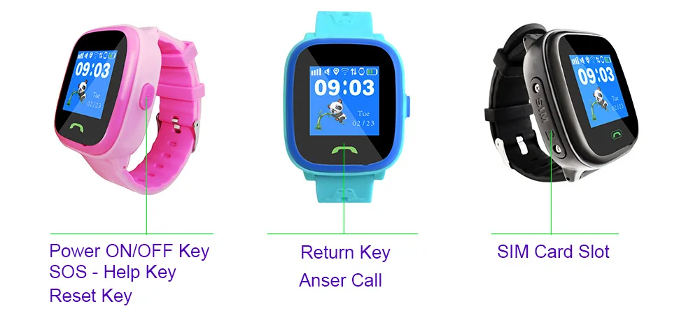 Waterproof GPS Intelligent positioning Children watch phone With Sim Card Full touch screen mobile phone For Android IOS LEAGOO