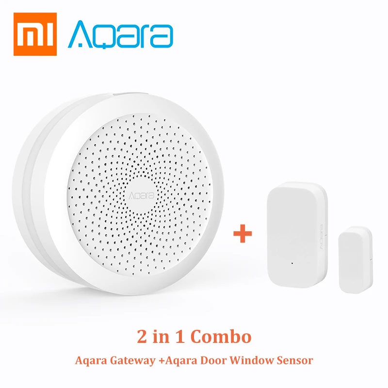 

Xiaomi Aqara Mi Gateway Hub with RGB Led Night Light Door Window Motion Sensor 2 in 1 Combo Smart Home Work with Apple Homekit