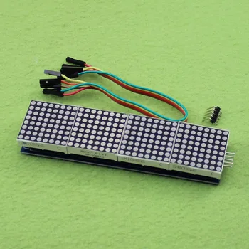 

[LAN] MAX7219 dot matrix module - control MCU module 4 in one display to send 5P line (H6A4) --10pcs/lot