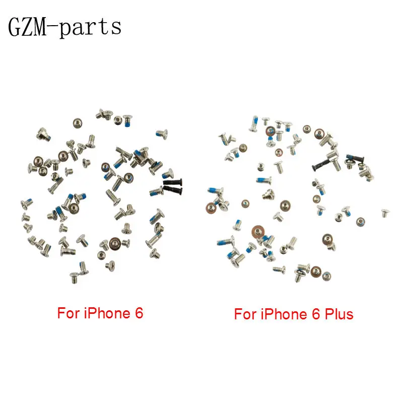 Gzm-части 1 набор винтов полный набор винтов для iPhone 6 6plus 6s 6s Plus 7 7plus ремонт болтов полный комплект запасные части