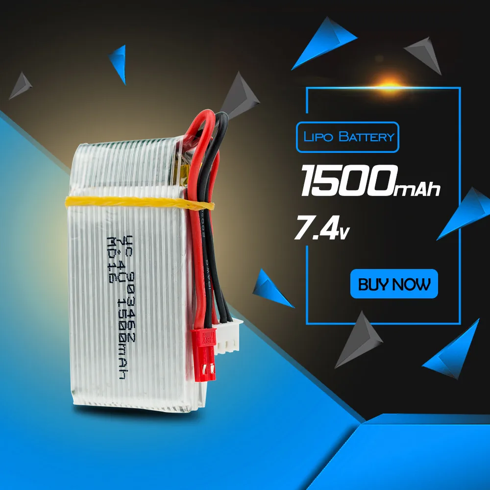 1 2 3 шт 7,4 V 1500Mah Lipo батарея для WLtoys V913 2,4G 4CH с гироскопом RC вертолет часть