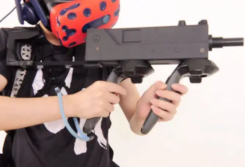 

Move Controller Double Handle VR Helmet Game Rifle Shooting Gun For HTC Vive