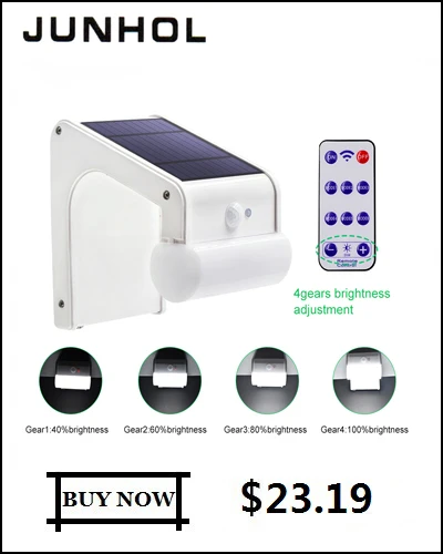 38LED solar microwave sensor light