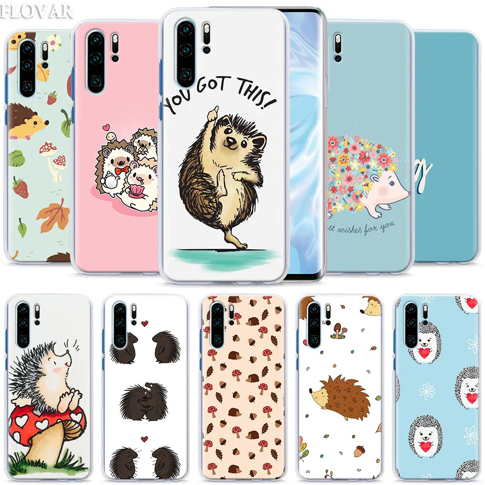 

Cartoon Hedgehog Animal Phone Case coque for Huawei P30 Pro P10 P20 P30 Lite P8 P9 Lite P Smart Plus case