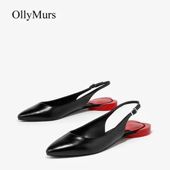 

Casual Flats Shoes Women Fashion Brand zapatos de mujer Metal Decoration chaussures femme Chain Office Lady footware Pointed-toe