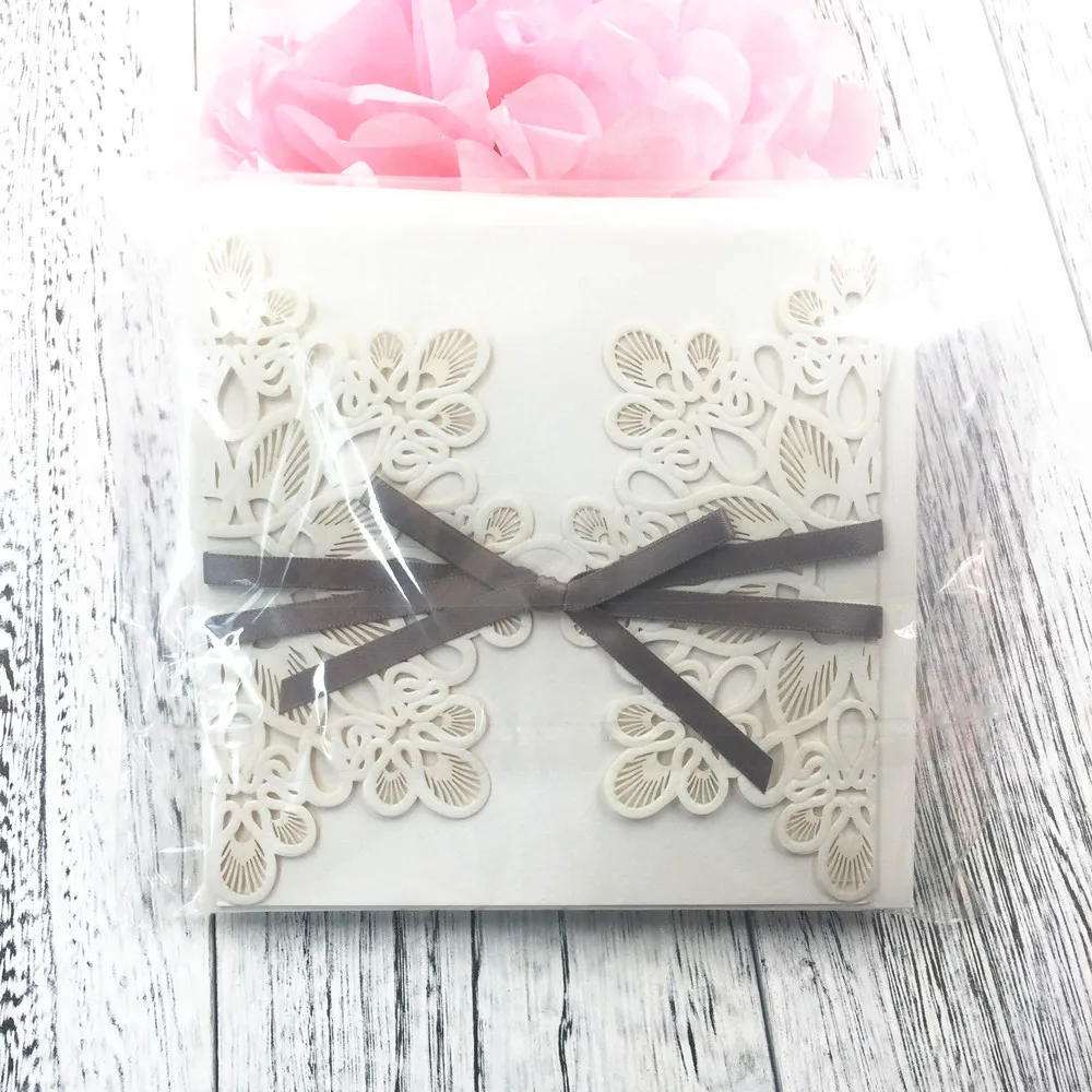 20pcs lot wedding invitation card laser cut wedding invitations