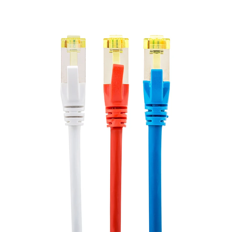 

(3pcs/pack) 10 Gigabit CAT6A SFTP Network Patch Cable Shielded LSOH/LSZH (0.5M/1M/2M/3M/5M, 3 Colors For Optional)