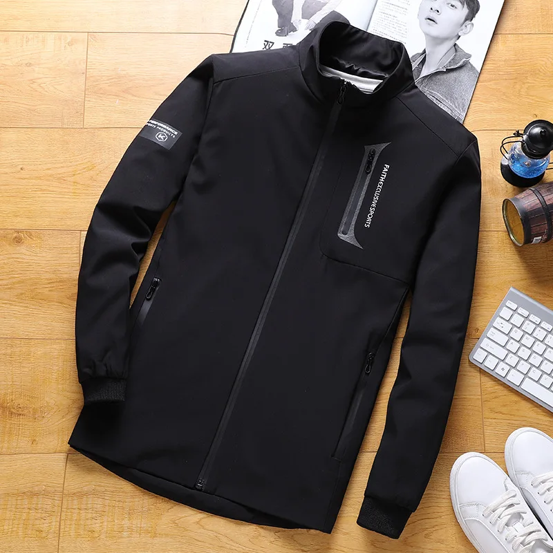 Men Sweatshirt Zipper Sweater Thin Jacket Male Running Jogger Casual Fitness Training Jacket Sports Jerseys Large Size L-9XL