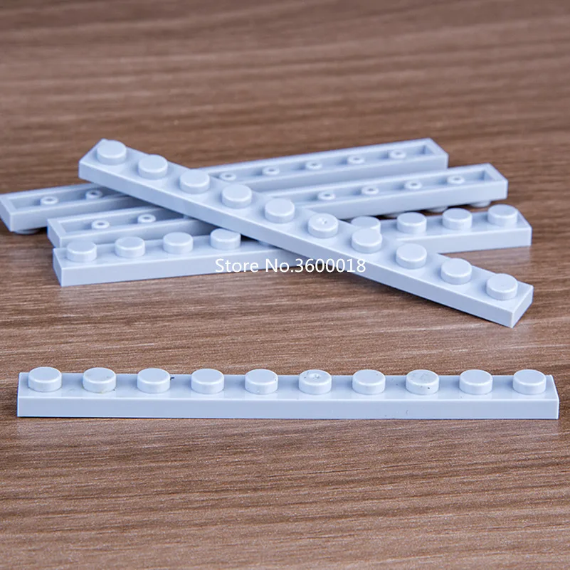 

30pcs/lot Compatible with legos 4477 Plate 1x10 MOC Brick DIY block Assemble Particles brick set compatible with Bricks toys
