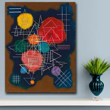 

Wxkoil Cover the light by Wassily Kandinsky Canvas Painting For Living Room Home Decoration Oil Painting On Canvas Wall Painting